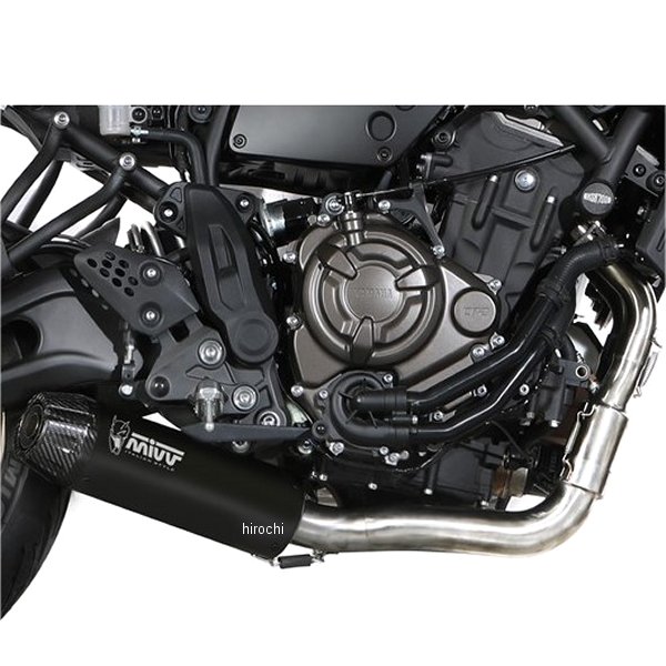 フルエキゾースト HR-1(触媒あり) 21年-24年 XSR700 ステンレスブラック/ロングカーボンエンド