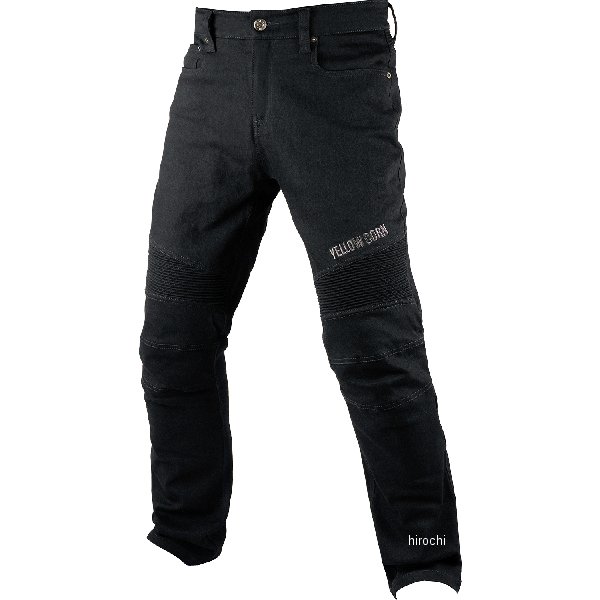 『New』 YeLLOW CORN 春夏モデル ライディングパンツ 黒/ガンメタル 30サイズ