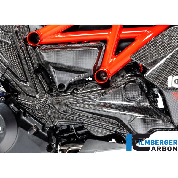 カムベルトカバー ホリゾンタルシリンダー 艶あり 19年 ドゥカティ Diavel1260 カーボン