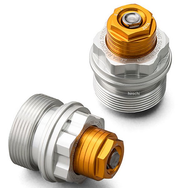 フロントフォーク トップキャップ イニシャルアジャスター 20年-21年 KLX230、KLX230R ゴールド