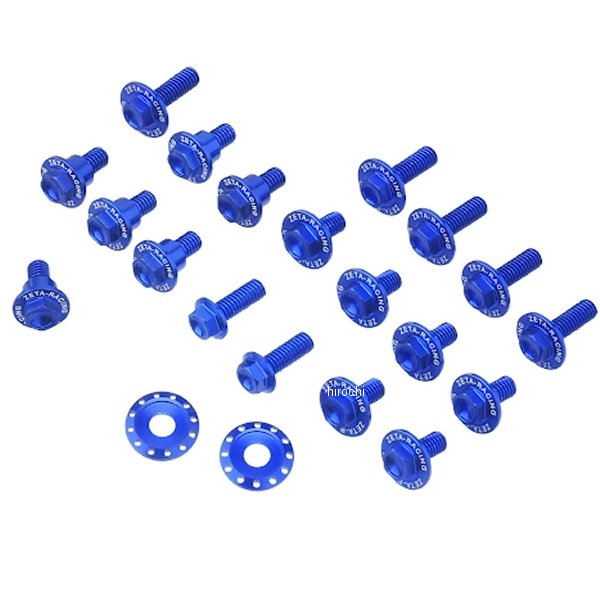 外装アルミボルトキット 23年 YZ250、YZ250X 青