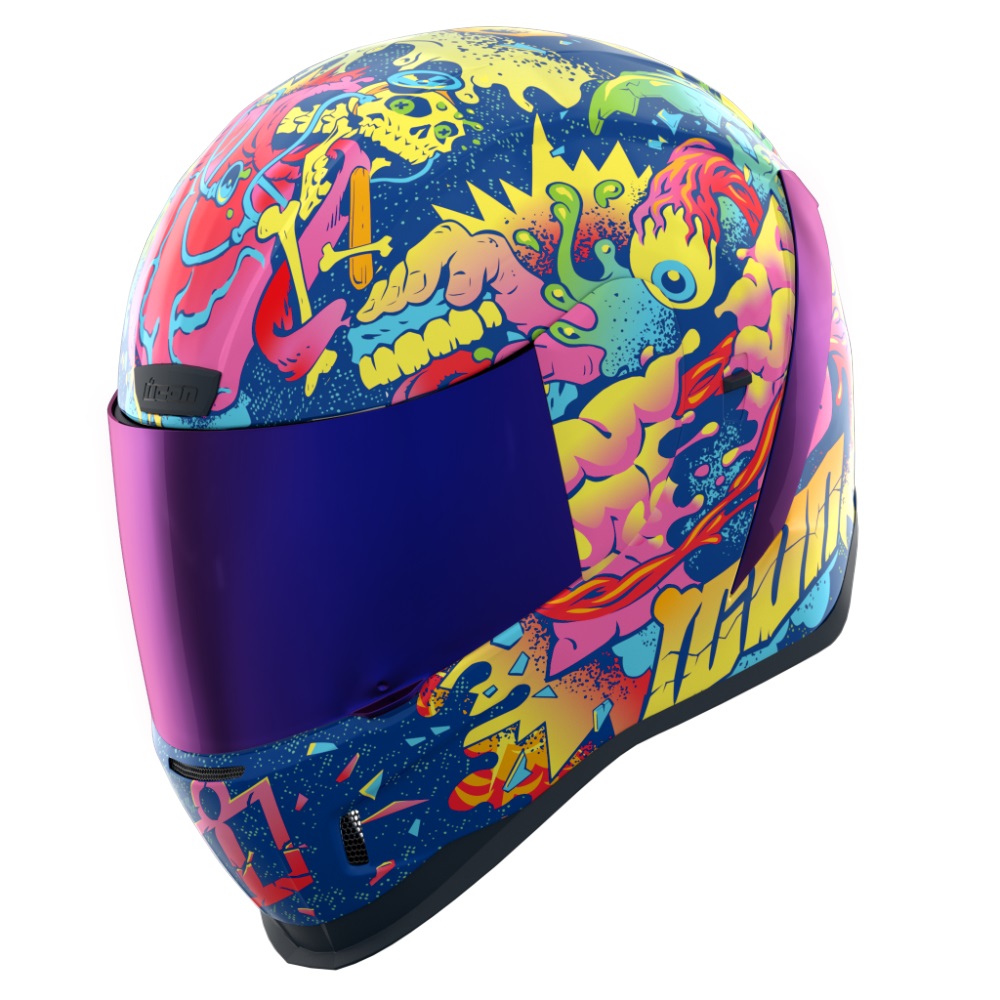 2025年モデル フルフェイスヘルメット AIRFORM SCATTERBRAIN 紫 Lサイズ