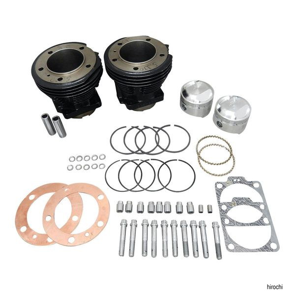 シリンダー&ピストンキット 80"ローコンプ 66-84年 ショベル