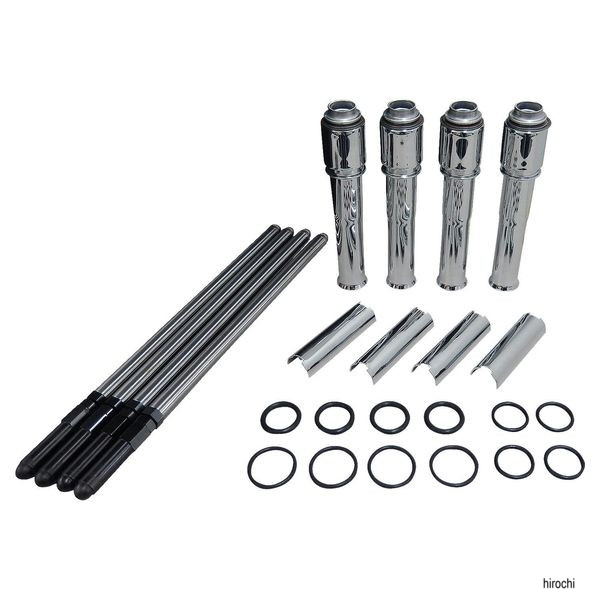 S&Sアジャスタブルプッシュロッド コンプリートキット 04-XL