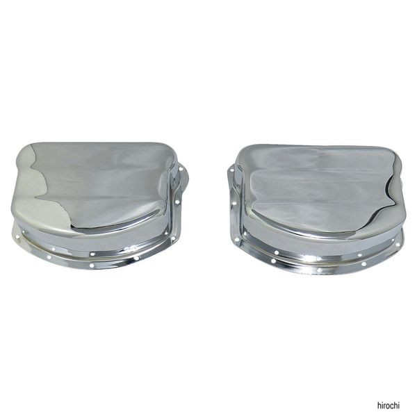 S&S パンヘッドロッカーカバーセット 48-65年 クローム