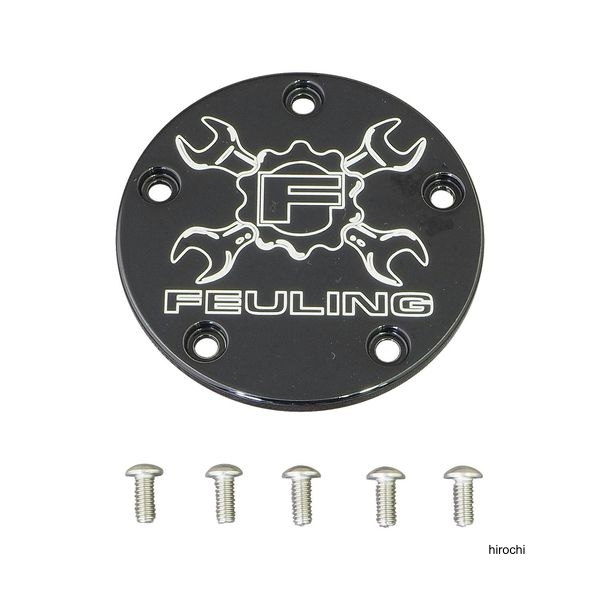 ギアクロスロゴ ポイントカバー5穴 ブラック