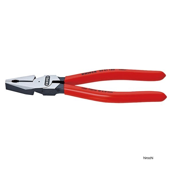 KNIPEX 強力型ペンチ 180mm プラスチックコーティングハンドル