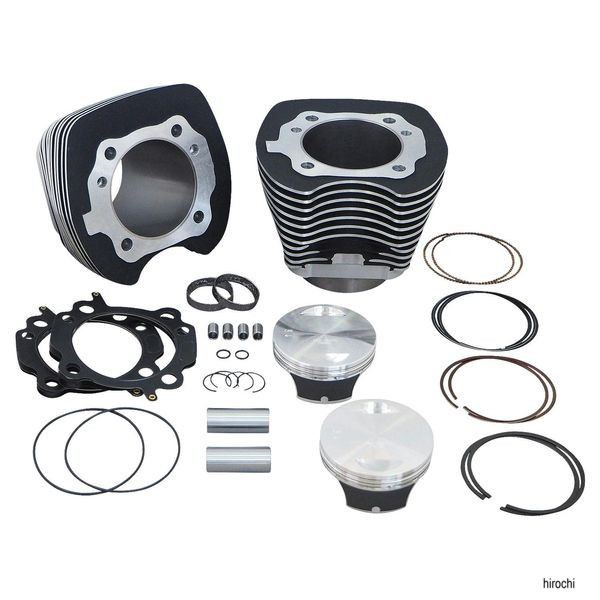 S&S 106" ビッグボアキット 07-17年BT リンクルブラック