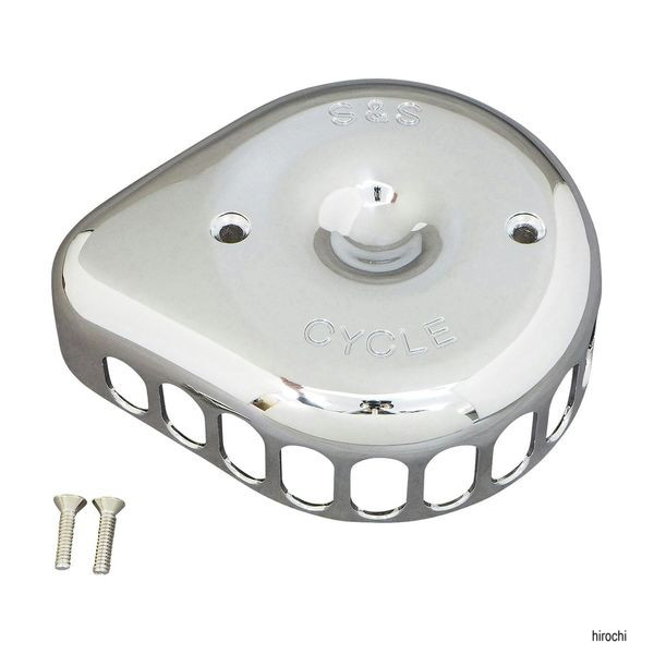 S&Sステルスエアクリーナー ミニティアドロップカバー クローム