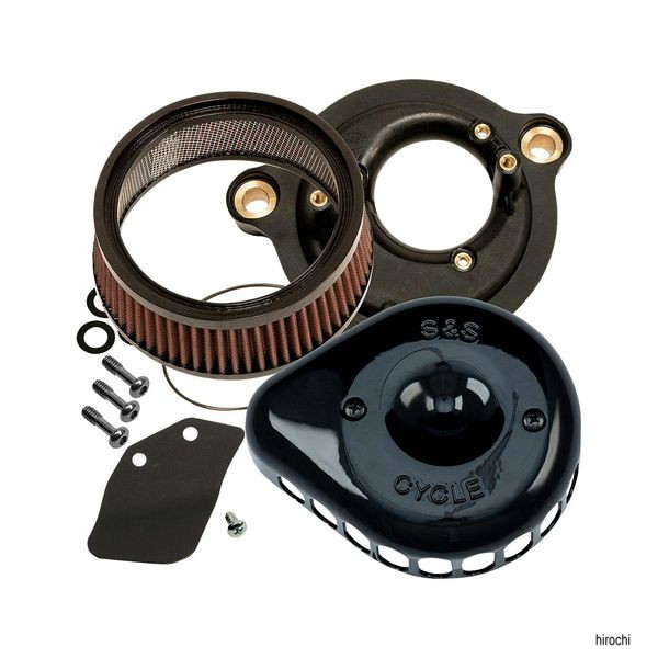 ステルスエアクリーナーキットミニティアドロップ 17-23年M8 ブラック