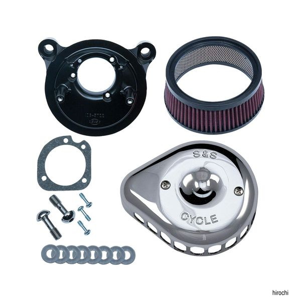 ステルスエアクリーナーキット ミニティアドロップ 99-17TC クローム