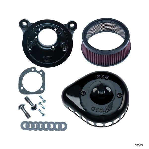 ステルスエアクリーナーキット ミニティアドロップ 99-17TC ブラック