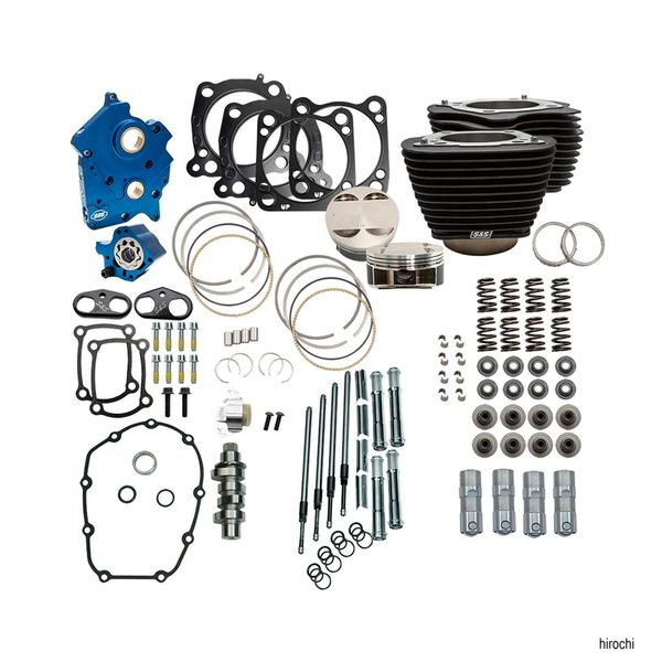 114to128パワーパック 550チェーンカム リンクルブラック M8