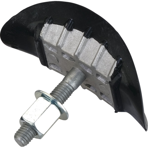 Rim Lock, Rubber Coated Aluminum 1.40" - 1.60"