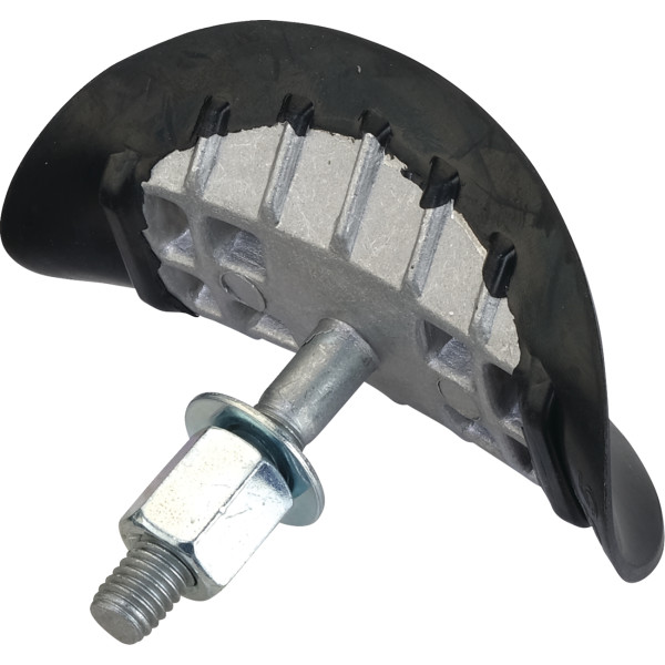 Rim Lock, Rubber Coated Aluminum 1.85"