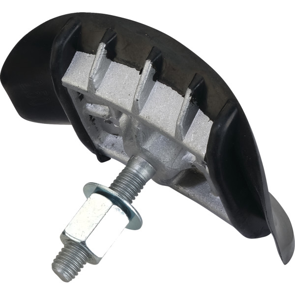 Rim Lock, Rubber Coated Aluminum 2.50"