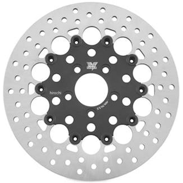 ツインパワーTWIN POWER フローティングローター 11.8 ホール 08年-22年 ハーレー ツーリング リア ブラック