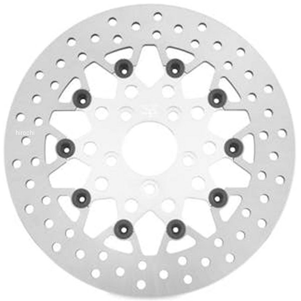 ツインパワーTWIN POWER フローティングローター 11.8 メッシュ 08年-22年 ハーレー ツーリング リア シルバー