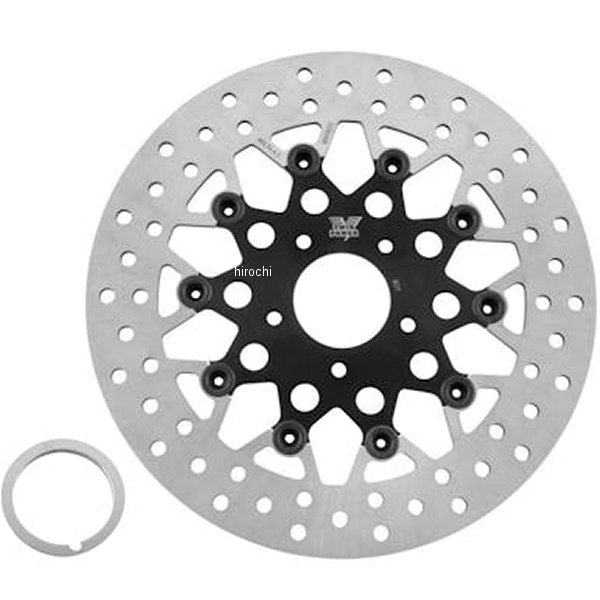 ツインパワーTWIN POWER フローティングローター 11.5 メッシュ 96年-13年 ハーレー XL フロント ブラック