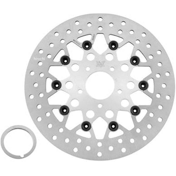 ツインパワーTWIN POWER フローティングローター 11.5 メッシュ 96年-13年 ハーレー XL フロント シルバー