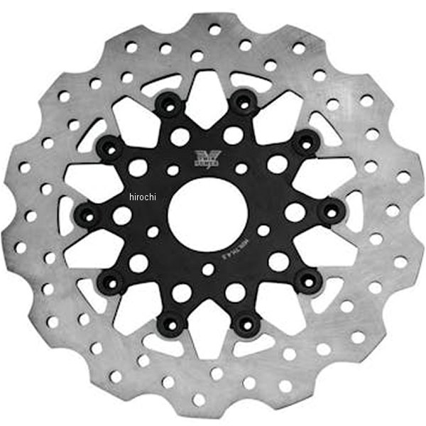 ツインパワーTWIN POWER フローティングウェーブローター 11.8 06年-17年 ハーレー ダイナ ブラック