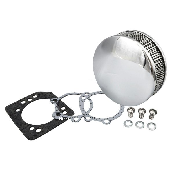 5-1/2in ラウンドエアクリーナー CVキャブ/EFI用 クローム