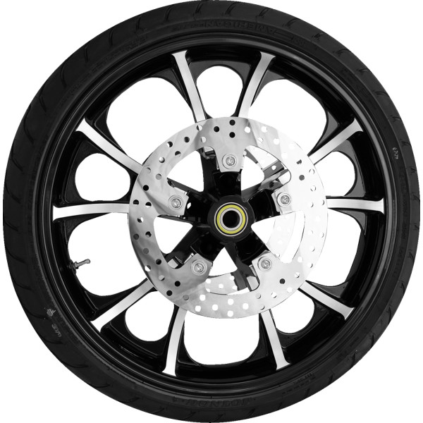 ホイール フロント LARGO W/TIRE ABS (TPMS) ブラック CUT 21"