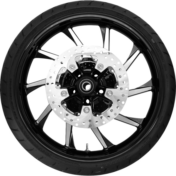 ホイール フロント HURRICANE W/TIRE ABS (TPMS) ブラック CUT 21"