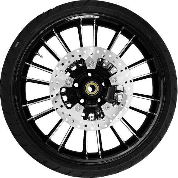 ホイール フロント ATLANTIC W/TIRE ABS (TPMS) ブラック CUT 21"