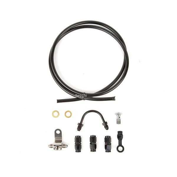 60in ブレーキラインキット ステンメッシュ ブラック