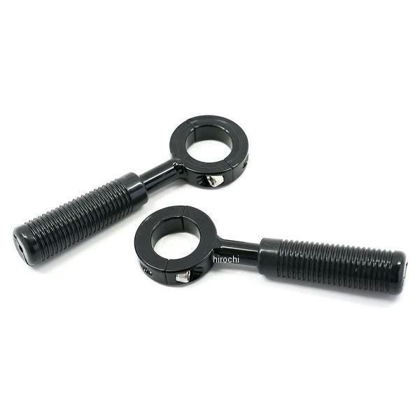 フレームボルトオンペグ グロスブラック 1-1/8IN