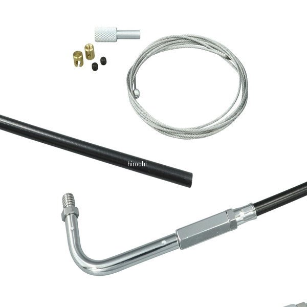 MAGNUM マグナム BYO スロットルケーブル 90度 BK/CH -95y