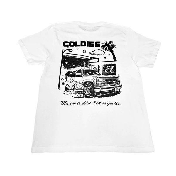 Goldies Auto Detailing  CAR WASH Tシャツ Mサイズ ホワイト