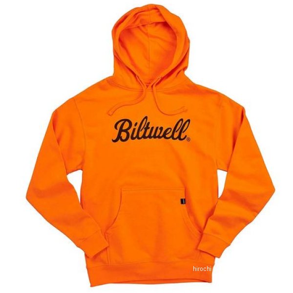 Biltwell ビルトウェル SCRIPT HI-VIS プルオーバーパーカー オレンジ XL