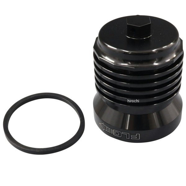 ピーシーレーシング PC RACING FLO オイルフィルター ブラックアルマイト ショベル