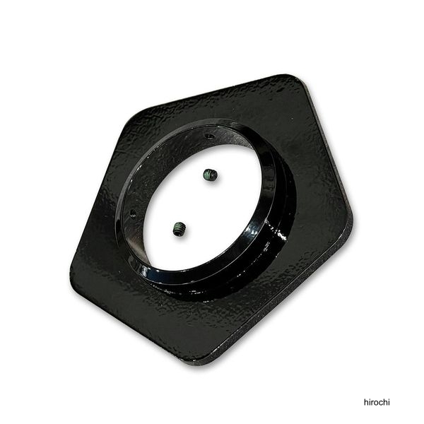 デュアルフランジカバー ブラック　パウダーコート仕上げ