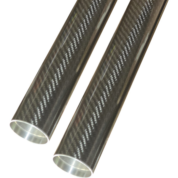 フォークチューブ 49mm 23 7/8 STOCK ブラック CARBON FIBER