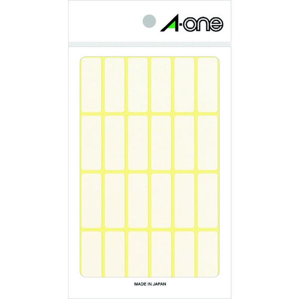 エーワン(TM)フリーラベル白無地12×33 24面×15シート360片入