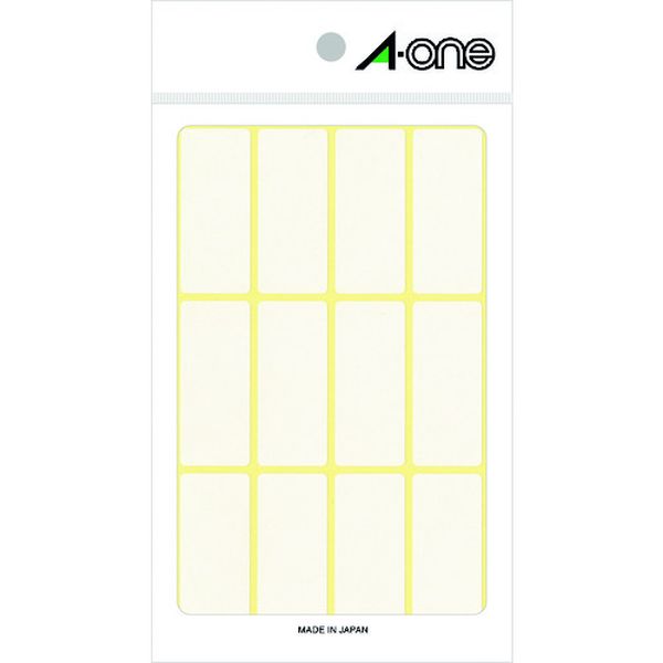 エーワン(TM)フリーラベル白無地19×45 12面×15シート180片入