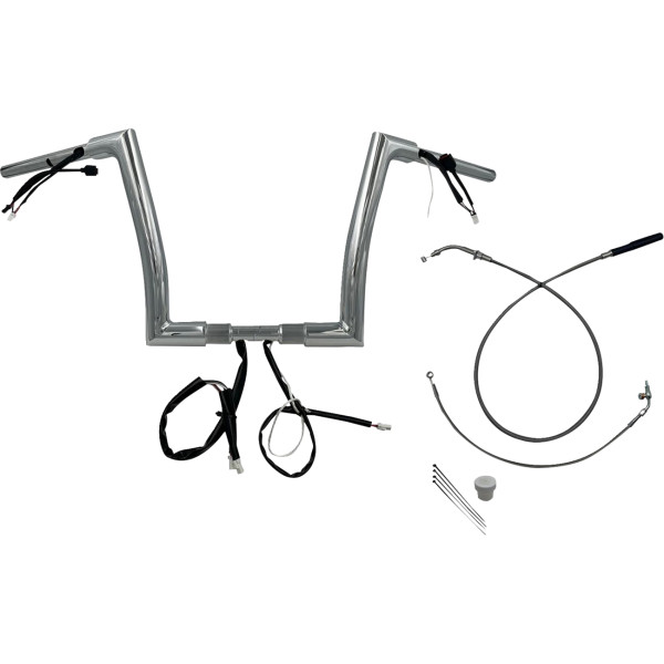 H-BAR EZ INSTALL WIRED 1.50" FLAT TOP CHR 12" FLTRX, SE