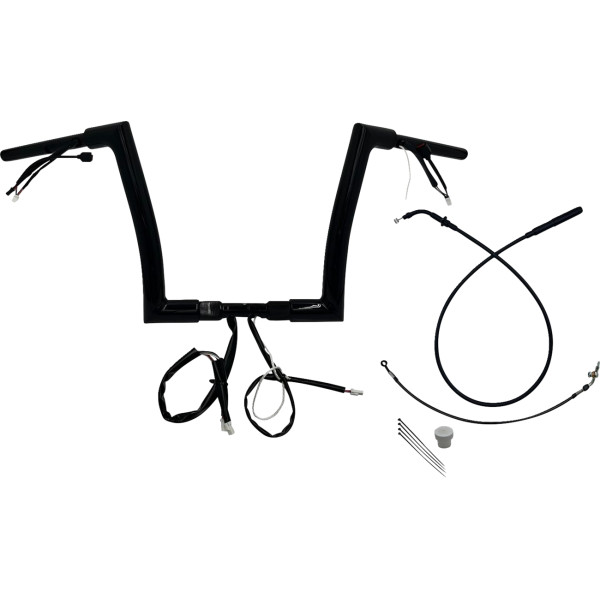 H-BAR EZ INSTALL WIRED 1.50" FLAT TOP BLK 12" FLTRX, SE