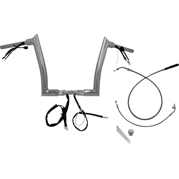 H-BAR EZ INSTALL WIRED 1.50" POINTED TOP CHR 12" FLTRX, SE