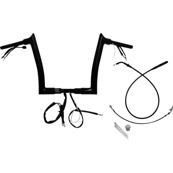 H-BAR EZ INSTALL WIRED 1.50" POINTED TOP BLK 12" FLTRX, SE