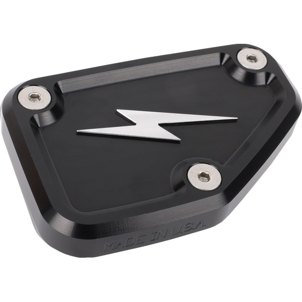 マスターシリンダーカバー フロント ハーレー ツーリング ブラック/2カット