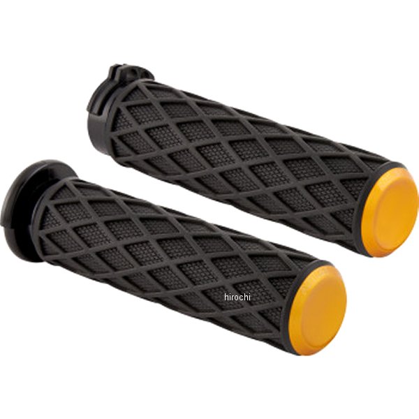 グリップ ダイヤモンド ハーレー ケーブルスロットル ゴールド