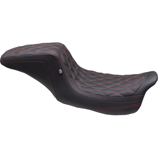 ダブルダイヤモンドスクエアバックシート レッド/オレンジ