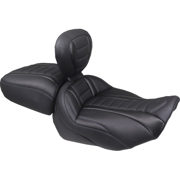 SEAT SOLO DELUXE TOUR W/DBR SKY BLUE THREAD