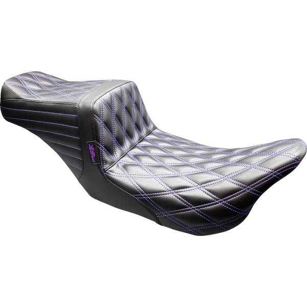 SEAT TAILWHIP DOUBLE DIAM BLK/PURPLE 2008-TOURING