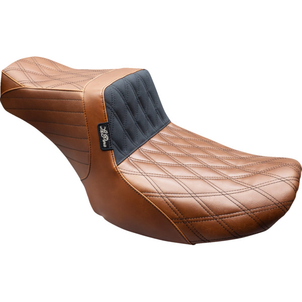 SEAT TAILWHIP DOUBLE DIAM BROWN/BLK 2024-TOURING