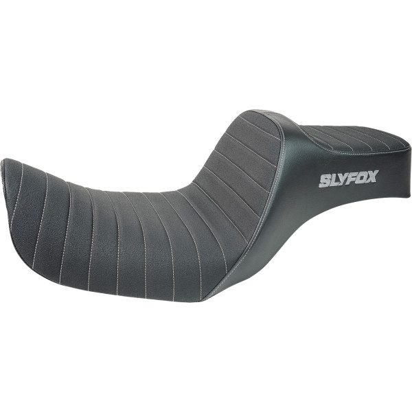 ハイヌーンシート クラシックステッチ グレーロゴ 12年-16年 ハーレー ダイナ